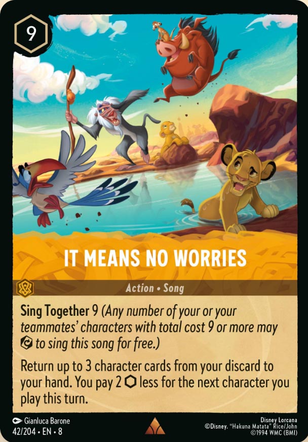 Disney Lorcana TCG: It Means No Worries
