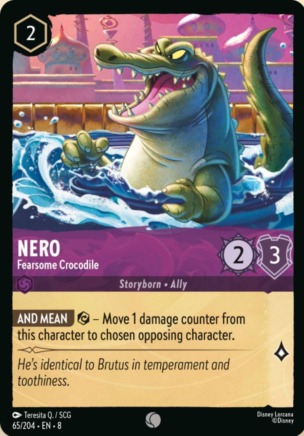 Disney Lorcana TCG: Nero, Fearsome Crocodile
