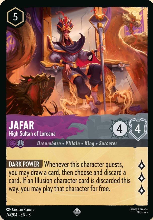 Disney Lorcana TCG: Jafar, High Sultan of Lorcana