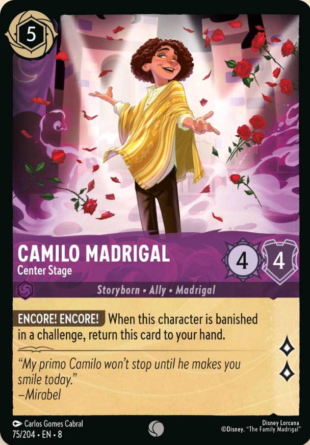 Disney Lorcana TCG: Camilo Madrigal, Center Stage