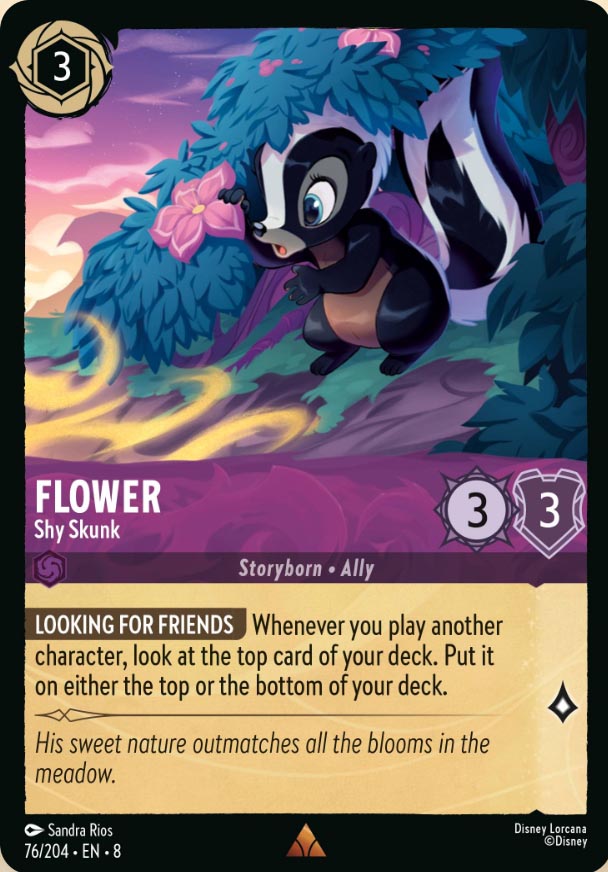 Disney Lorcana TCG: Flower, Shy Skunk
