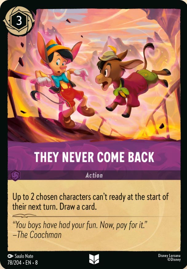 Disney Lorcana TCG: They Never Come Back