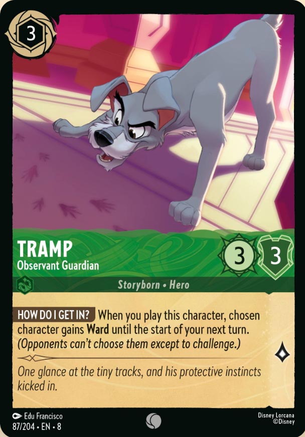 Disney Lorcana TCG: Tramp, Observant Guardian