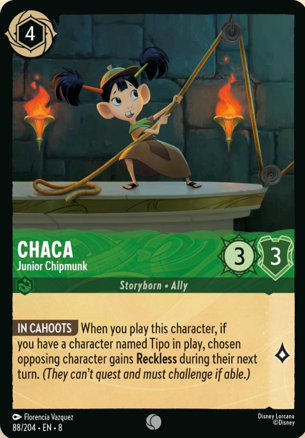 Disney Lorcana TCG: Chaca, Junior Chipmunk