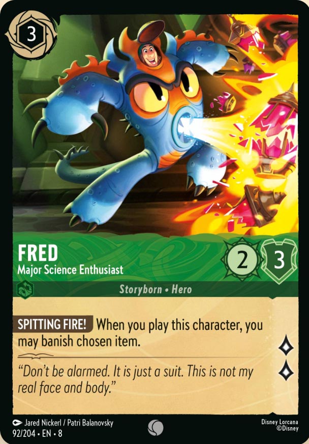 Disney Lorcana TCG: Fred, Major Science Enthusiast