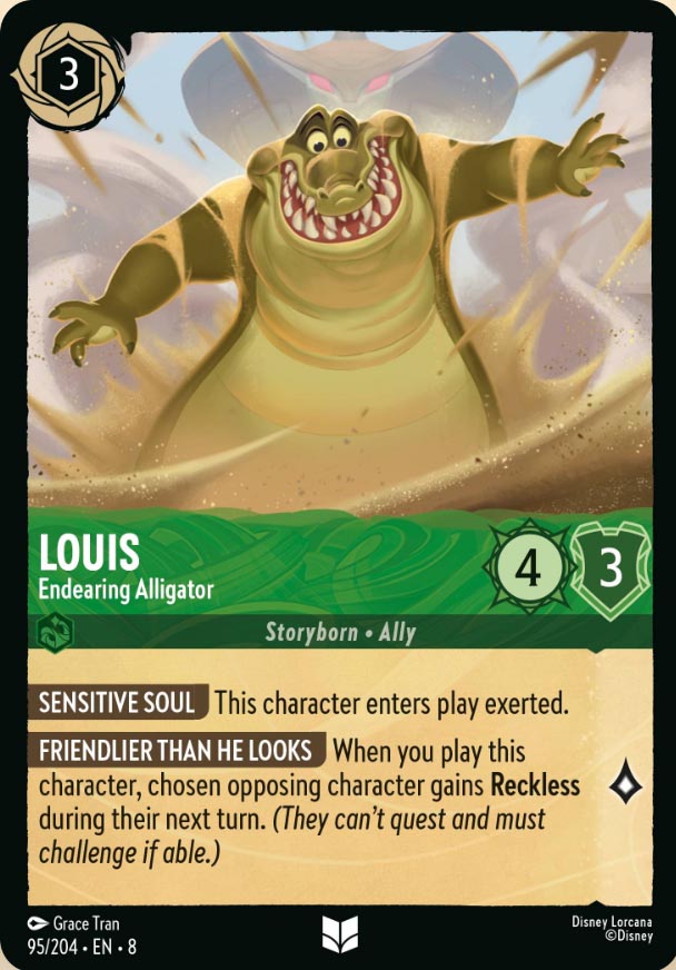 Disney Lorcana TCG: Louis, Endearing Alligator