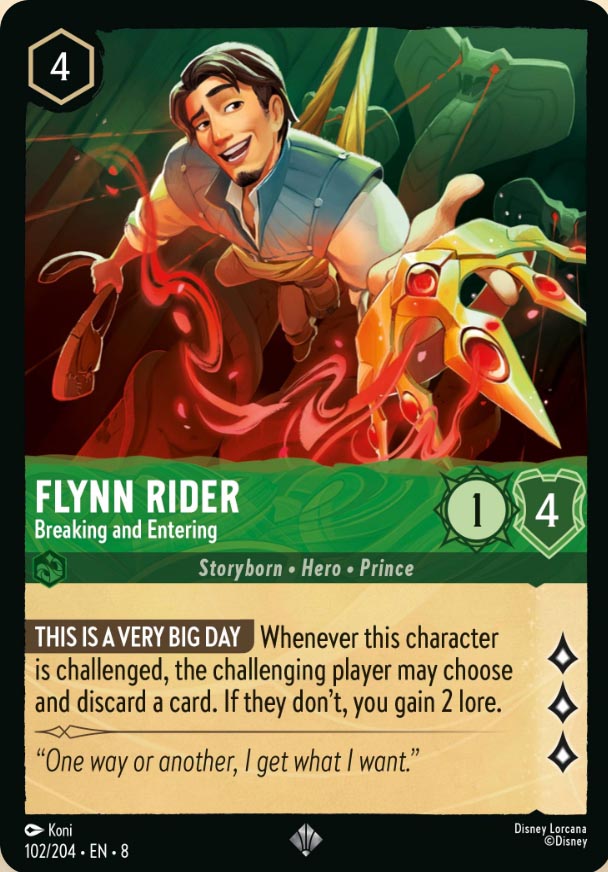 Disney Lorcana TCG: Flynn Rider, Breaking and Entering