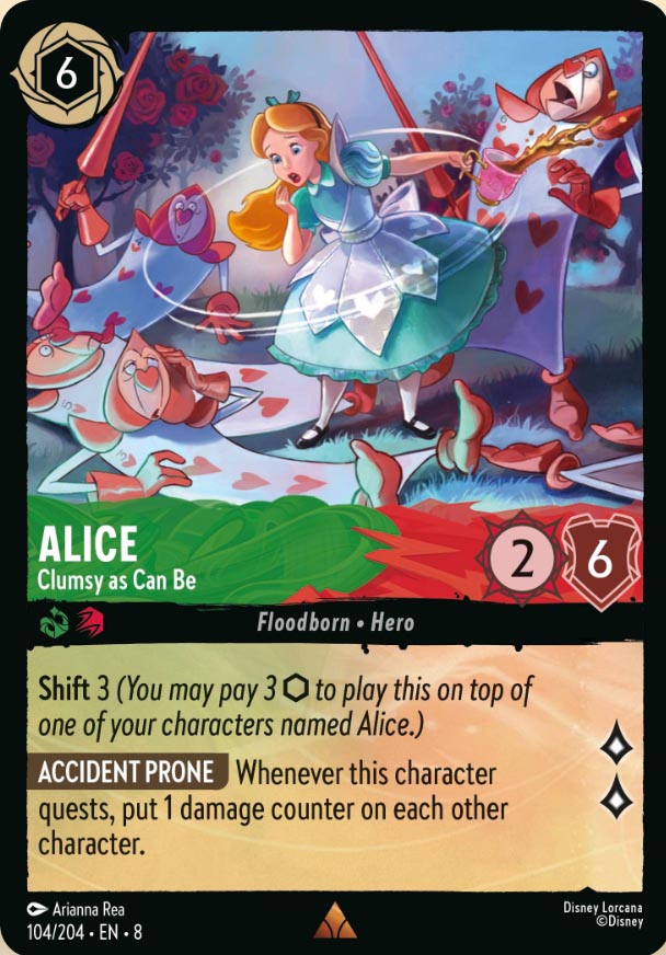 Disney Lorcana TCG: Alice, Clumsy as Can Be