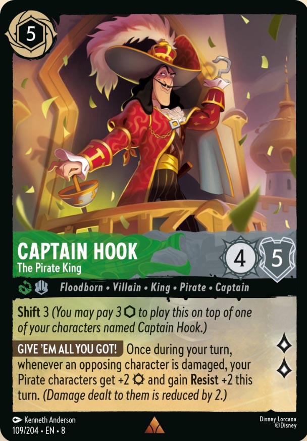 Disney Lorcana TCG: Captain Hook, The Pirate King