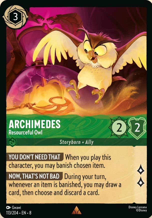 Disney Lorcana TCG: Archimedes, Resourceful Owl