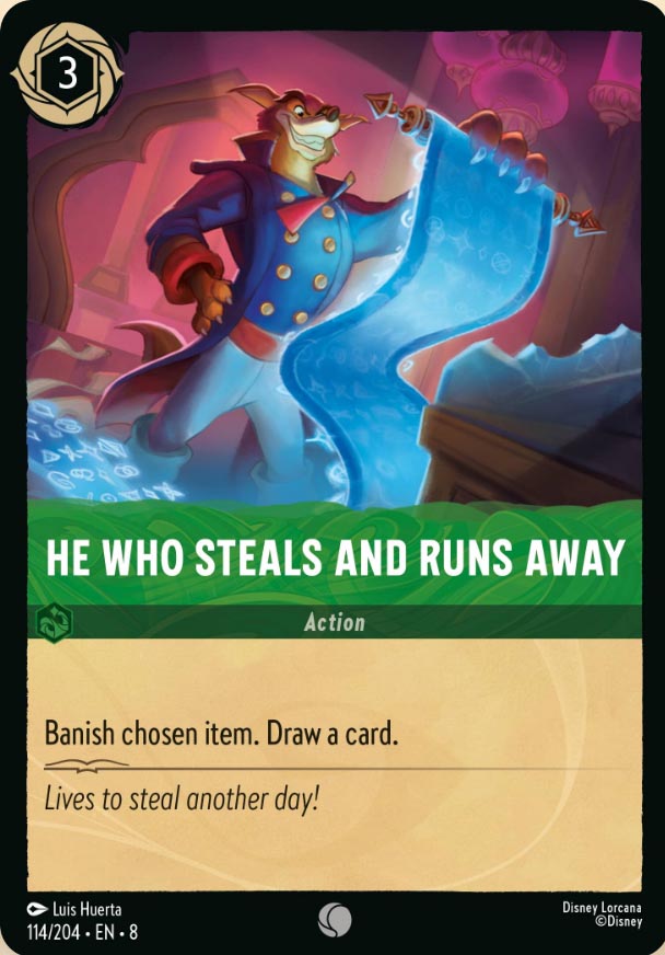 Disney Lorcana TCG: He Who Steals And Runs Away