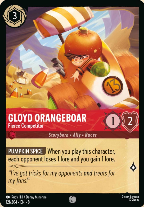 Disney Lorcana TCG: Gloyd Orangeboar, Fierce Competitor