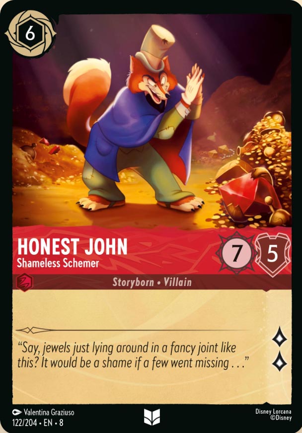 Disney Lorcana TCG: Honest John, Shamelss Schemer