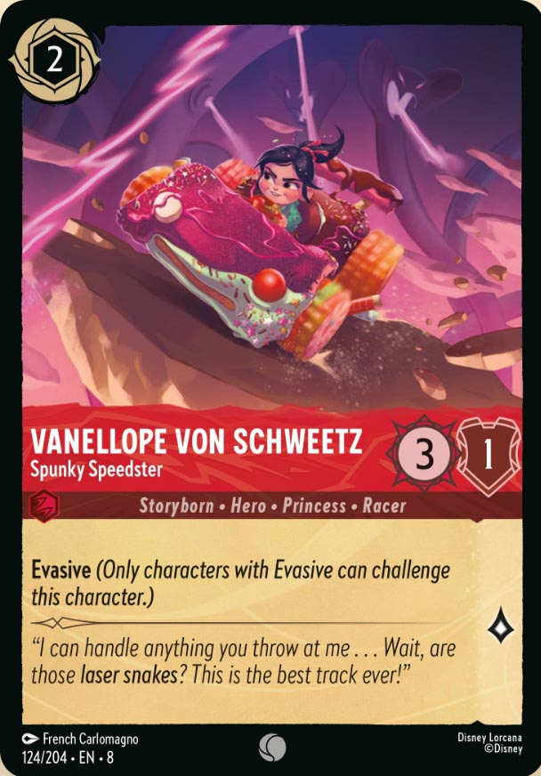 Disney Lorcana TCG: Vanellope Von Schweetz, Spunky Speedster