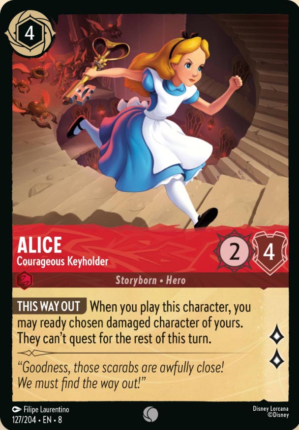 Disney Lorcana TCG: Alice, Courageous Keyholder
