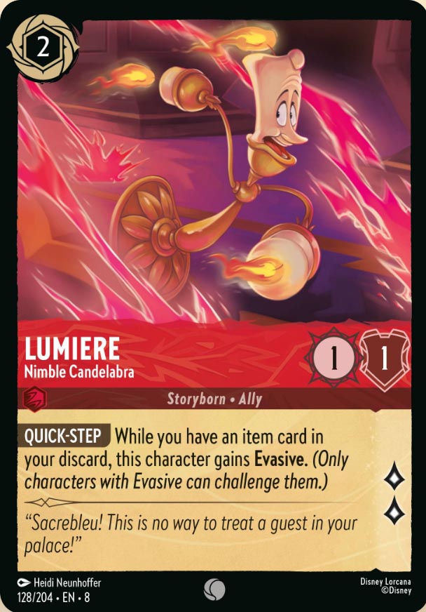 Disney Lorcana TCG: Lumiere, Nimble Candelabra