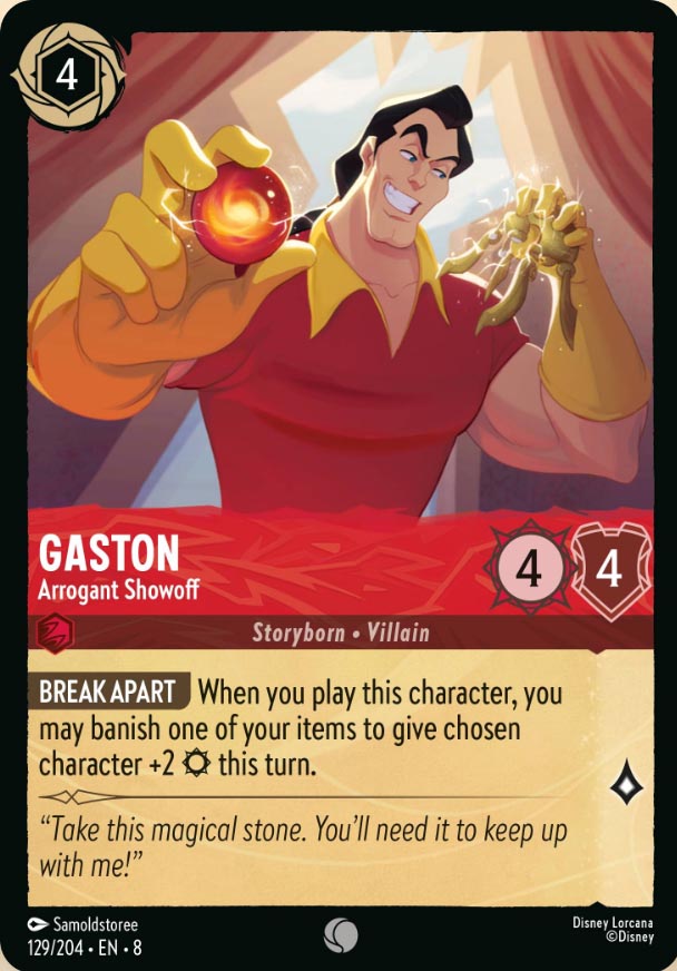 Disney Lorcana TCG: Gaston, Arrogant Showoff