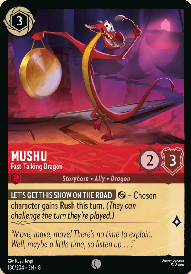 Disney Lorcana TCG: Mushu, Fast-Talking Dragon