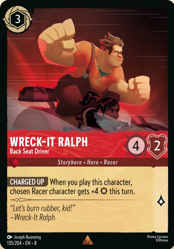 Disney Lorcana TCG: Wreck-It Ralph, Back Seat Driver