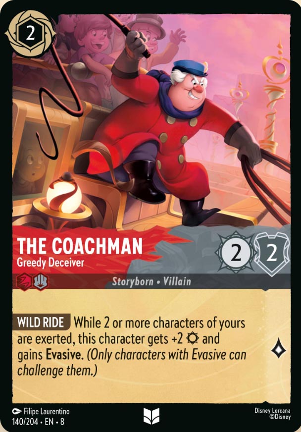 Disney Lorcana TCG: The Coachman, Greedy Deceiver