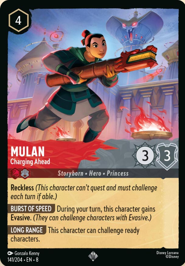 Disney Lorcana TCG: Mulan, Charging Ahead