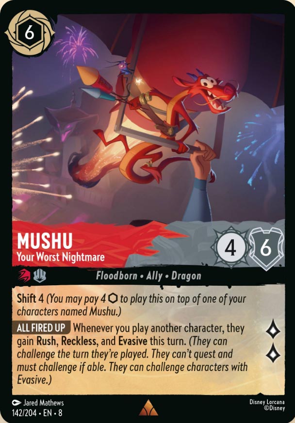 Disney Lorcana TCG: Mushu, Your Wrost Nightmare
