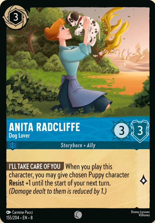 Disney Lorcana TCG: Anita Radcliffe, Dog Lover