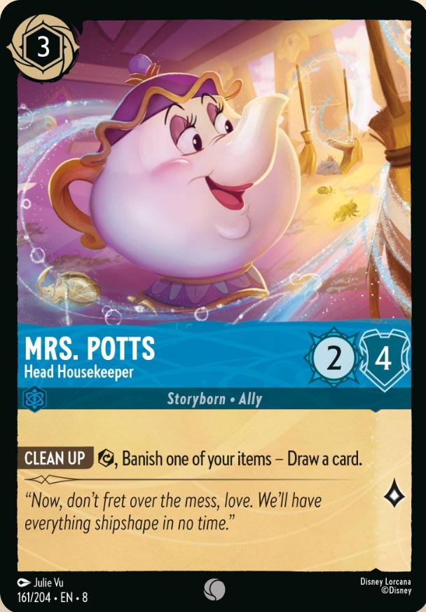 Disney Lorcana TCG: Mrs. Potts, Head Housekeeper