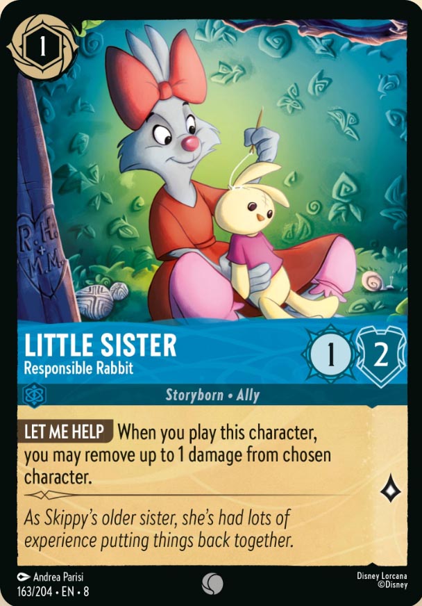 Disney Lorcana TCG: Little Sister, Responsible Rabbit
