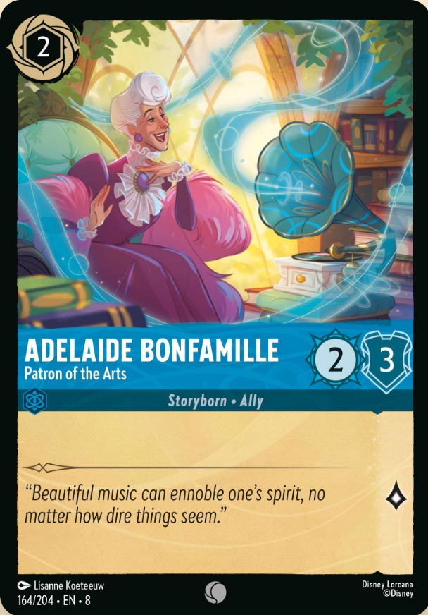Disney Lorcana TCG: Adelaide Bonfamille, Patron of the Arts