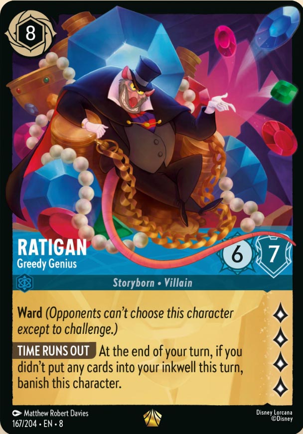Disney Lorcana TCG: Ratigan, Greedy Genius