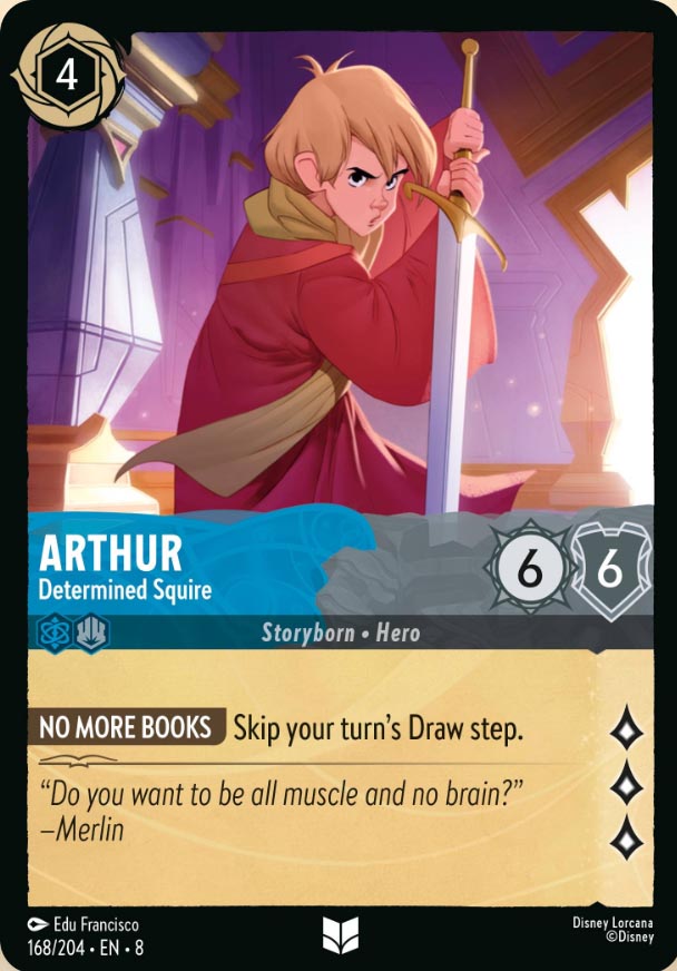 Disney Lorcana TCG: Arthur, Determined Squire