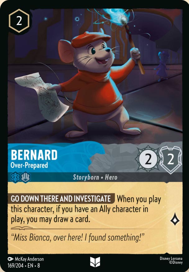 Disney Lorcana TCG: Bernard, Over-Prepared