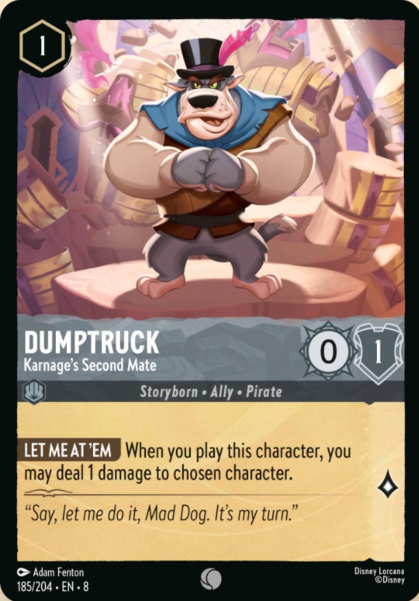 Disney Lorcana TCG: Dumptruck, Karnage's Second Mate