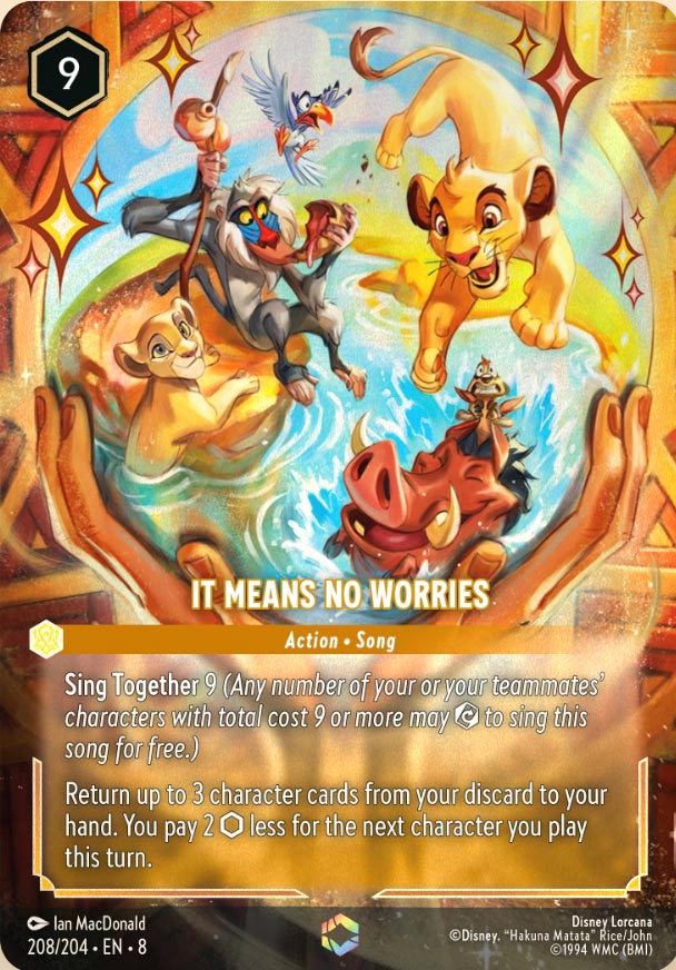 Disney Lorcana TCG: It Means No Worries