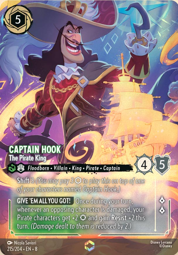 Disney Lorcana TCG: Captain Hook, The Pirate King