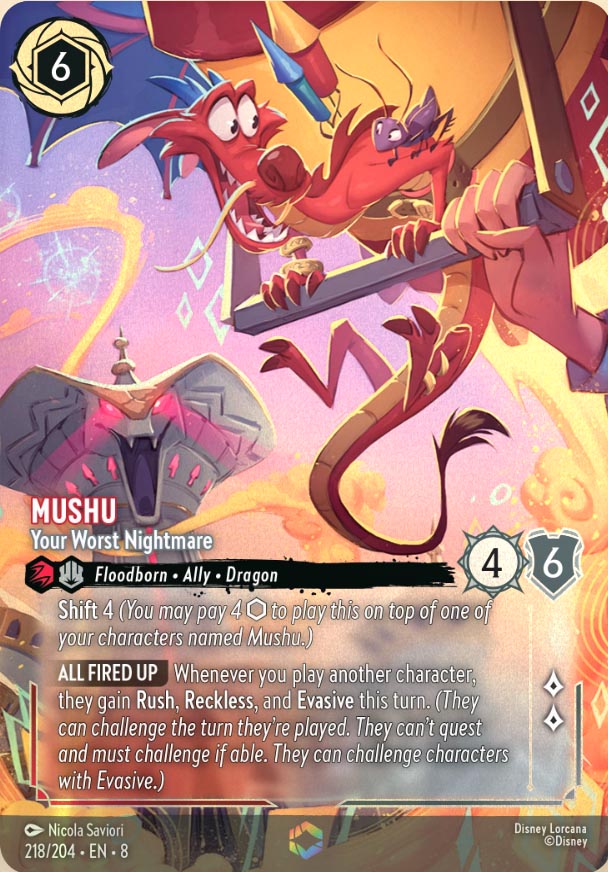 Disney Lorcana TCG: Mushu, Your Wrost Nightmare
