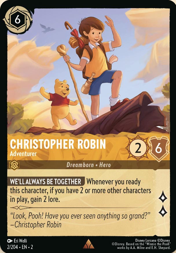 Disney Lorcana TCG: Christopher Robin, Adventurer