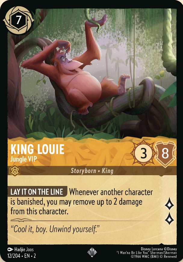 Disney Lorcana TCG: King Louie, Jungle VIP