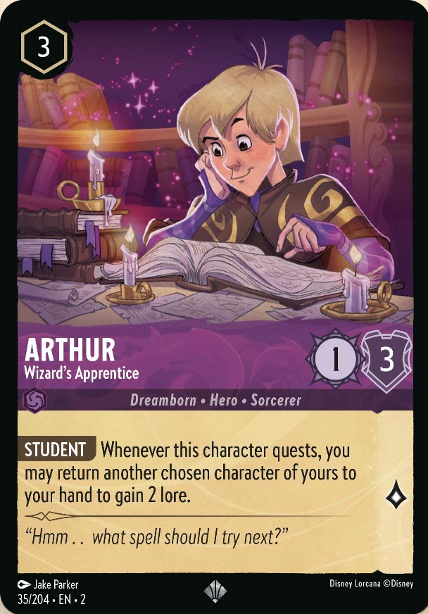 Disney Lorcana TCG: Arthur, Wizard's Apprentice