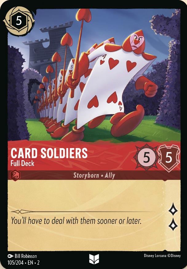 Disney Lorcana TCG: Card Soldiers, Full Deck