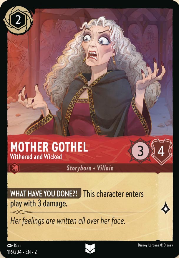 Disney Lorcana TCG: Mother Gothel, Withered and Wicked