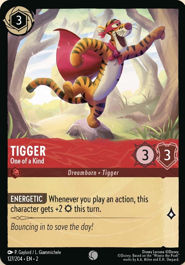 Disney Lorcana TCG: Tigger, One of a Kind