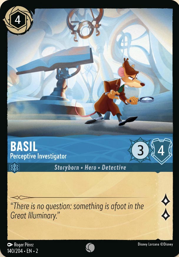 Disney Lorcana TCG: Basil, Perceptive Investigator