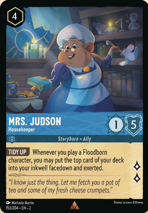 Disney Lorcana TCG: Mrs. Judson, Housekeeper