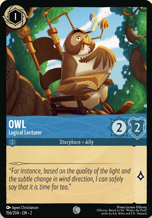 Disney Lorcana TCG: Owl, Logical Lecturer