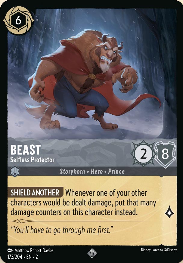Disney Lorcana TCG: Beast, Selfless Protector