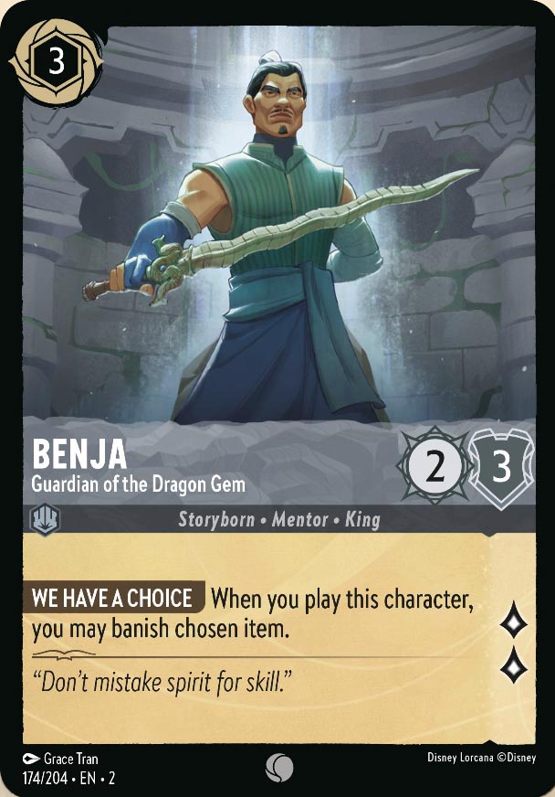 Disney Lorcana TCG: Benja, Guardian of the Dragon Gem