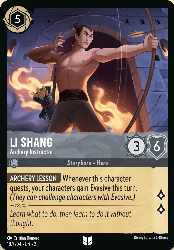 Disney Lorcana TCG: Li Shang, Archery Instructor