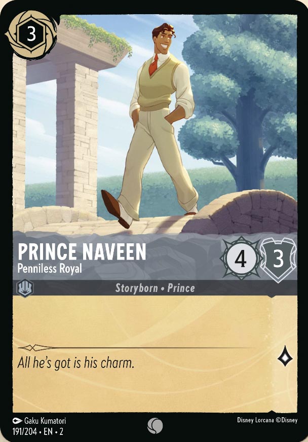 Disney Lorcana TCG: Prince Naveen, Penniless Prince